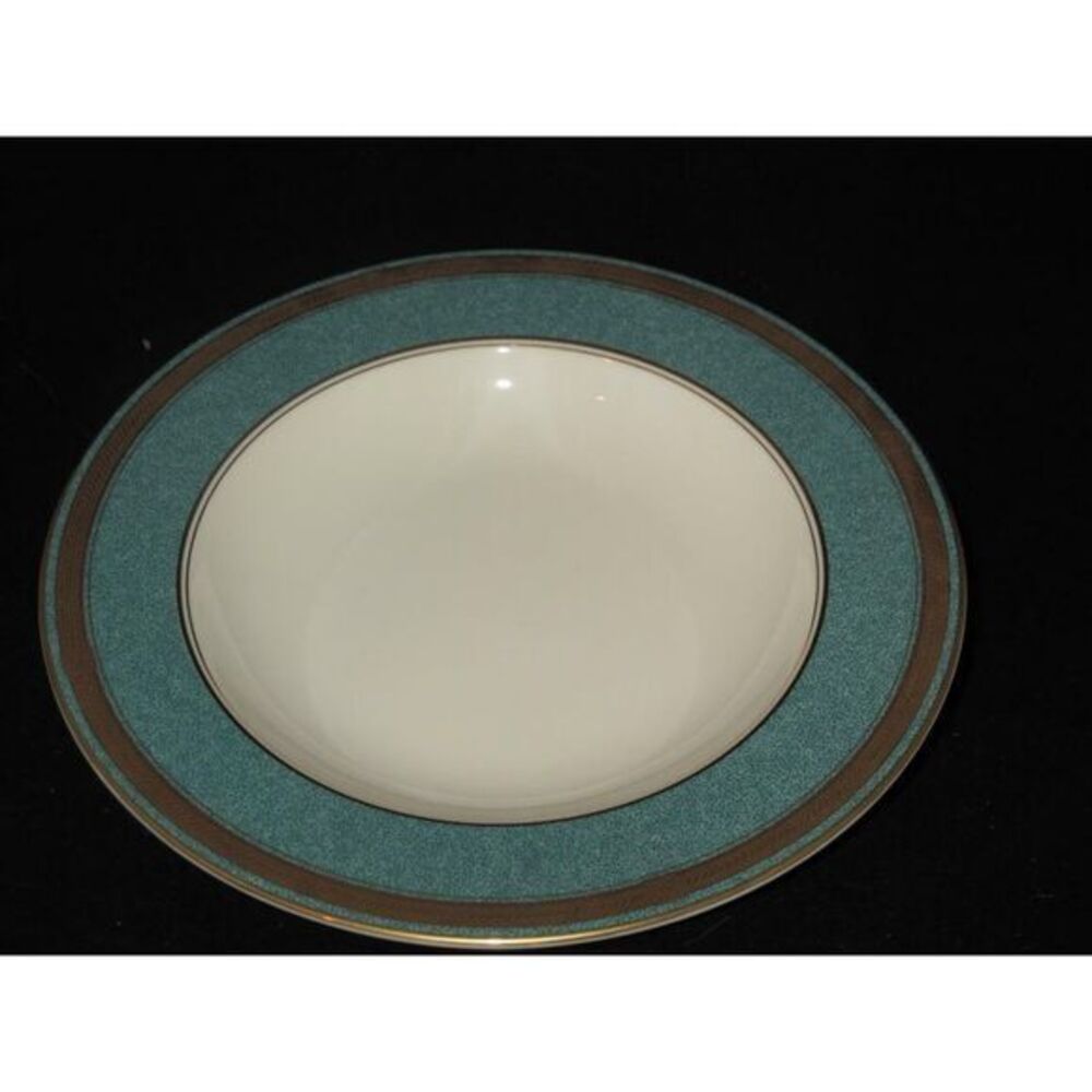 Oscar de la Renta Baronesse‎ Teal Soup Bowl (s)